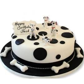 dalmatian dog cake