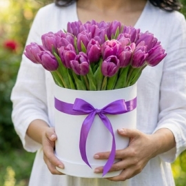 Passionate Purple Tulips