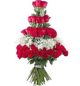 Cascade Bouquet of 101 Roses