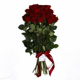 Букет из 21 красных  роз