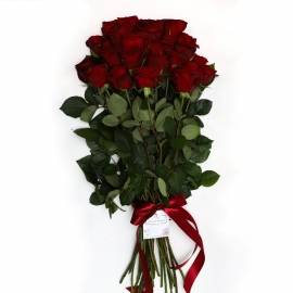 Букет из 25 красных  роз