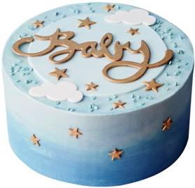 New baby boy cake