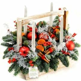 Christmas Centerpiece with Candle