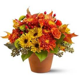 Colorful Fall Flowers Bouquet