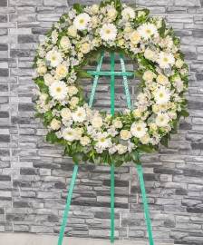 White Round Wreath