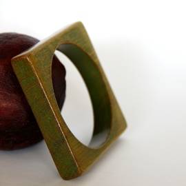 Green Square Bangle