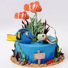 Nemo and Dory cake