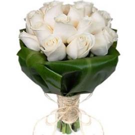 Bouquet ed 25 Roses Blanches