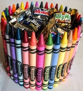 Arrangement of Crayons