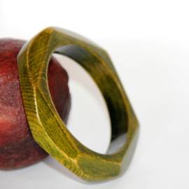 Green Wooden Bracelet