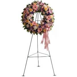Lavender Funeral Wreath
