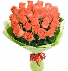 Peach Roses Bouquet