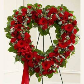 Red Wreath of Blooms
