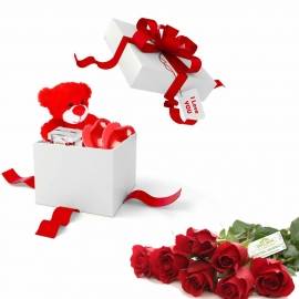 Collection  «A gift surprise and roses»