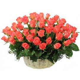 Basket in Peach