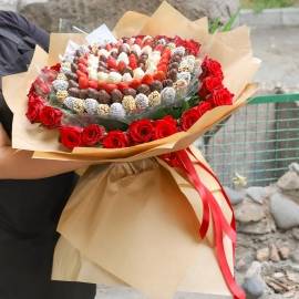 Strawberry and Rose Bouquet