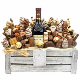 Chocolate and Wine Basket