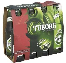 Tuborg Beer, 6 x 330ml bottles