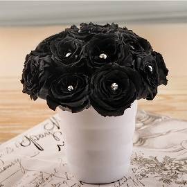 Черная мистическая роза